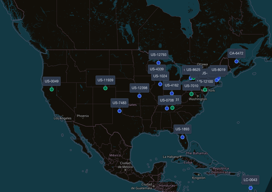 POTA Spots Map screenshot